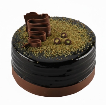 2-3 Kişilik Sütlü ve Bitter Çikolatalı Yaş Pasta